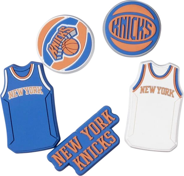 Джибитсы (5 шт) Crocs NBA New York Knicks 5Pck