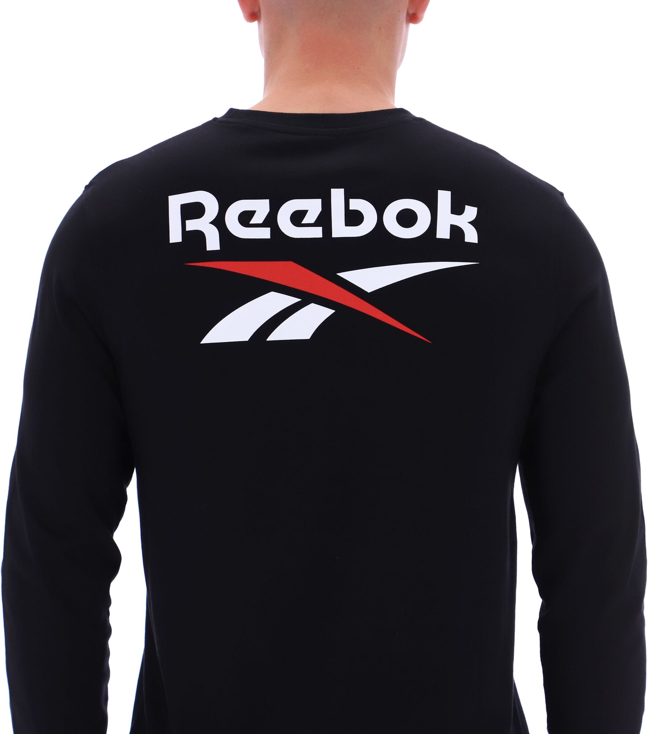 Лонгслив Reebok James Frnt Bk Logo Crew Neck Ls Tee