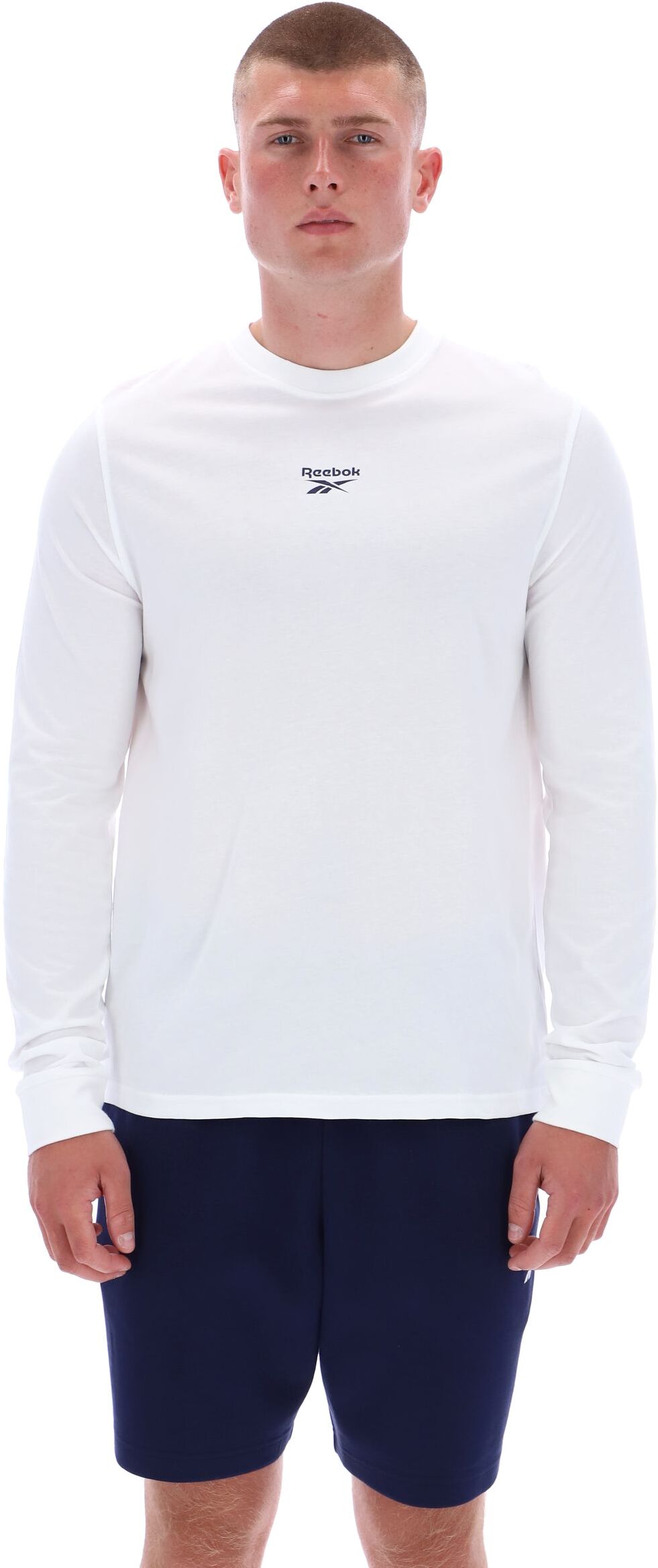 Лонгслив Reebok James Frnt Bk Logo Crew Neck Ls Tee