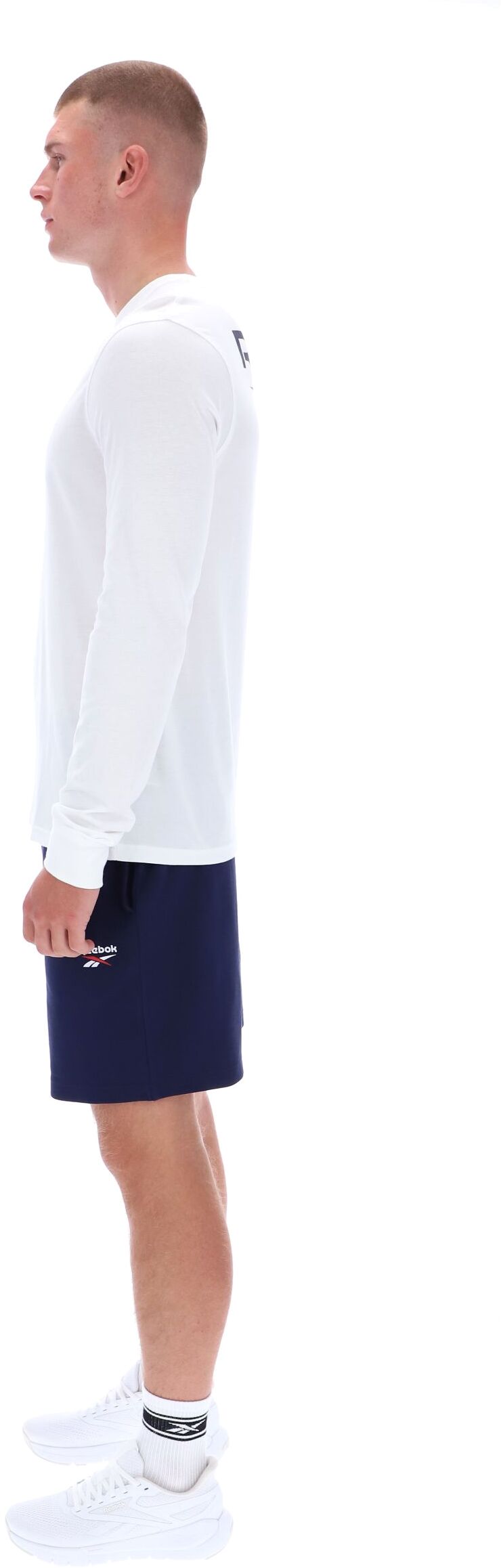 Лонгслив Reebok James Frnt Bk Logo Crew Neck Ls Tee
