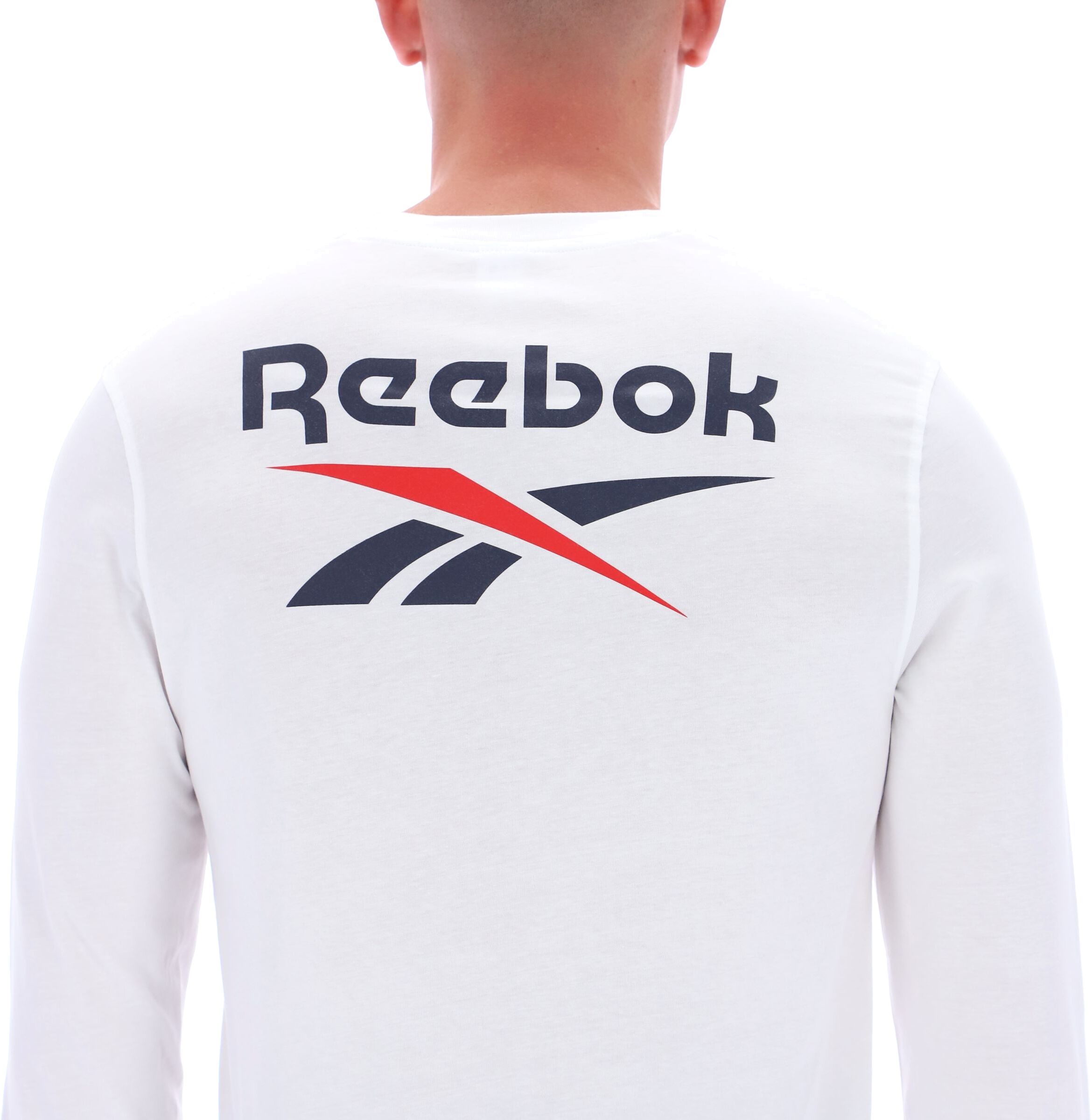 Лонгслив Reebok James Frnt Bk Logo Crew Neck Ls Tee