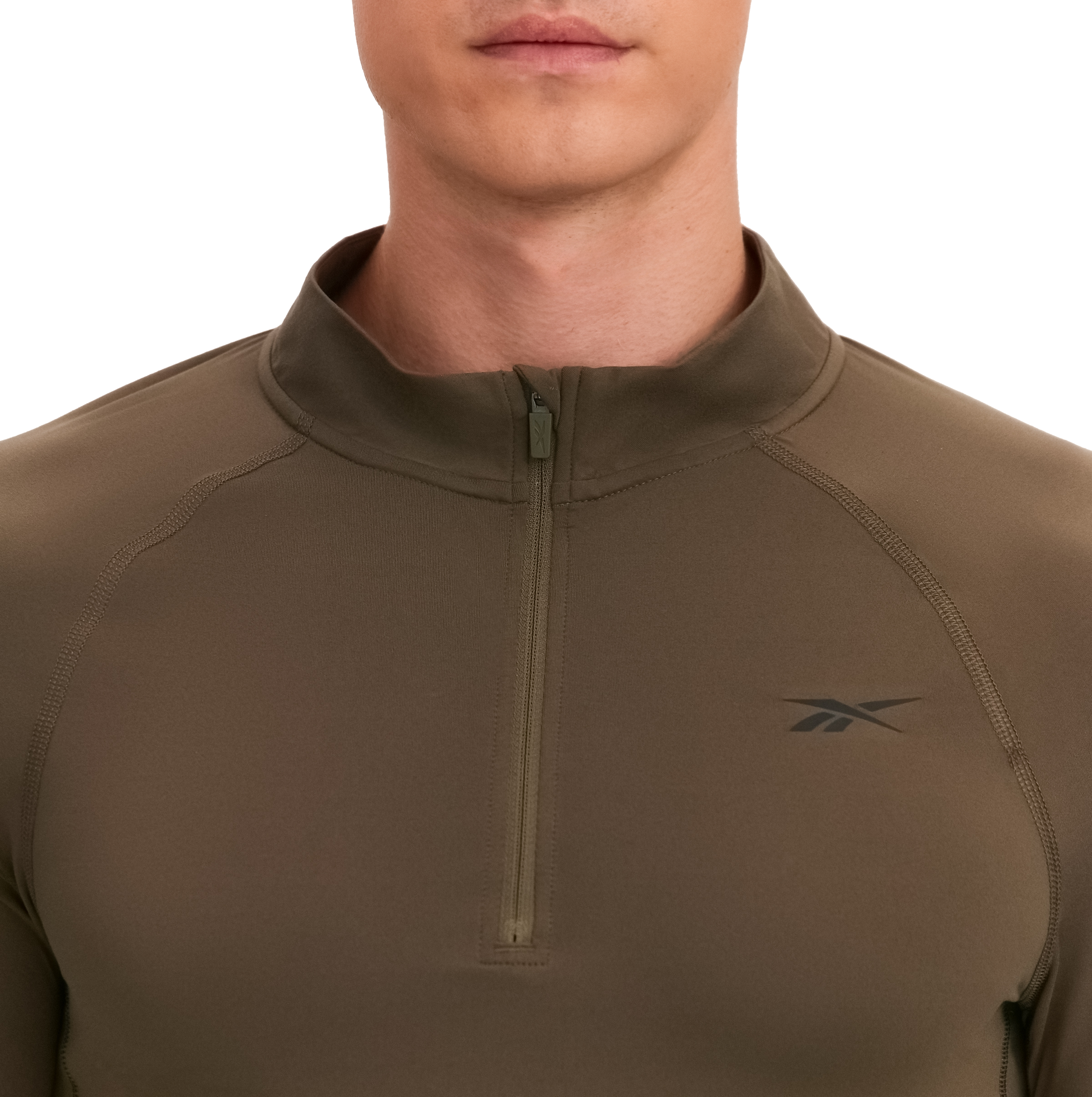 Лонгслив Reebok Rocky Ls 3/4 Zip Muscle Tee