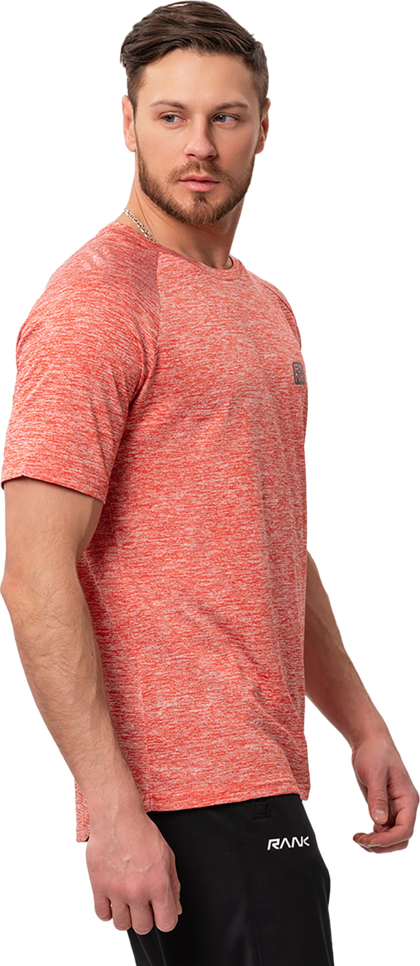 Футболка RANK Man, Train T-shirt, Dark Red melanged