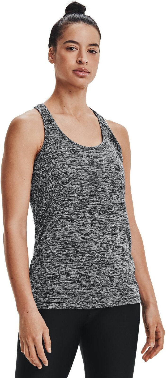Майка Under Armour Tech Tank - Twist Black /  / Metallic Silver