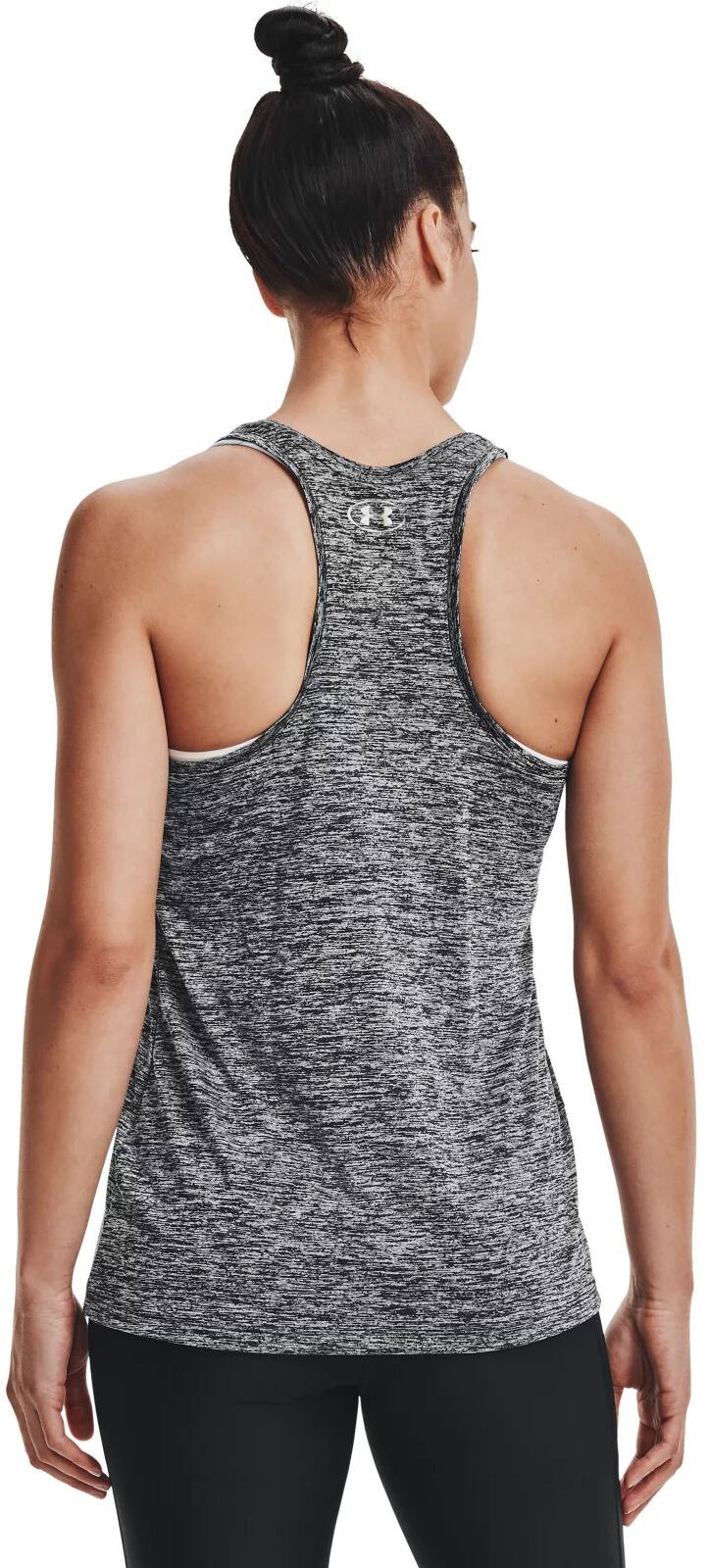 Майка Under Armour Tech Tank - Twist Black /  / Metallic Silver