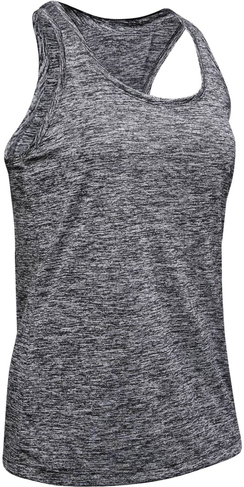 Майка Under Armour Tech Tank - Twist Black /  / Metallic Silver
