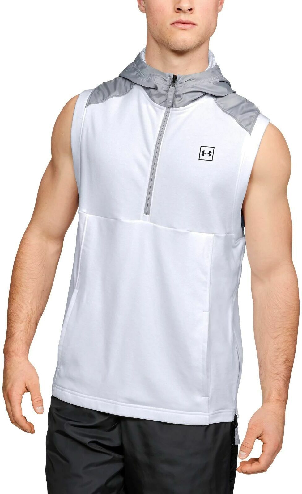 Безрукавка с капюшоном Under Armour Microthread Terry Half Zip Hooded SL