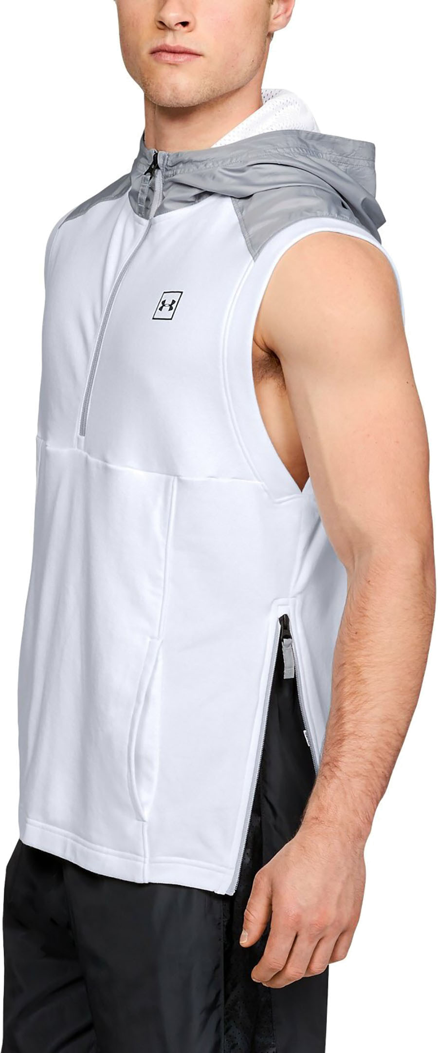 Безрукавка с капюшоном Under Armour Microthread Terry Half Zip Hooded SL
