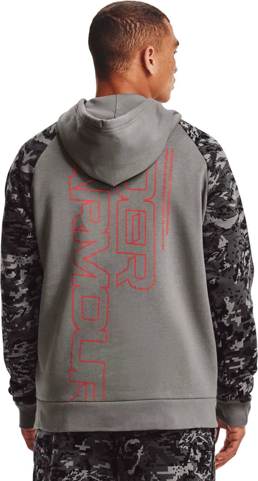 Толстовка Under Armour Rival Flc Camo Script Fz