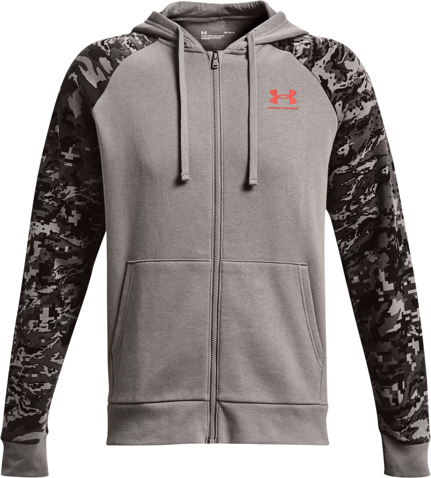 Толстовка Under Armour Rival Flc Camo Script Fz