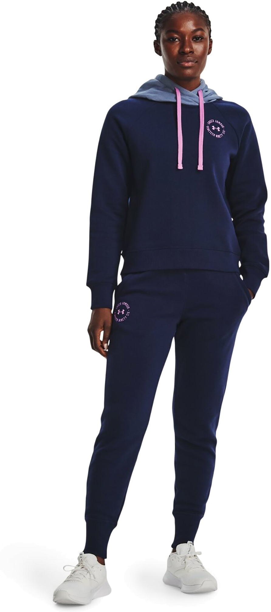 Брюки Under Armour Rival Fleece Crest Joggers-NVY