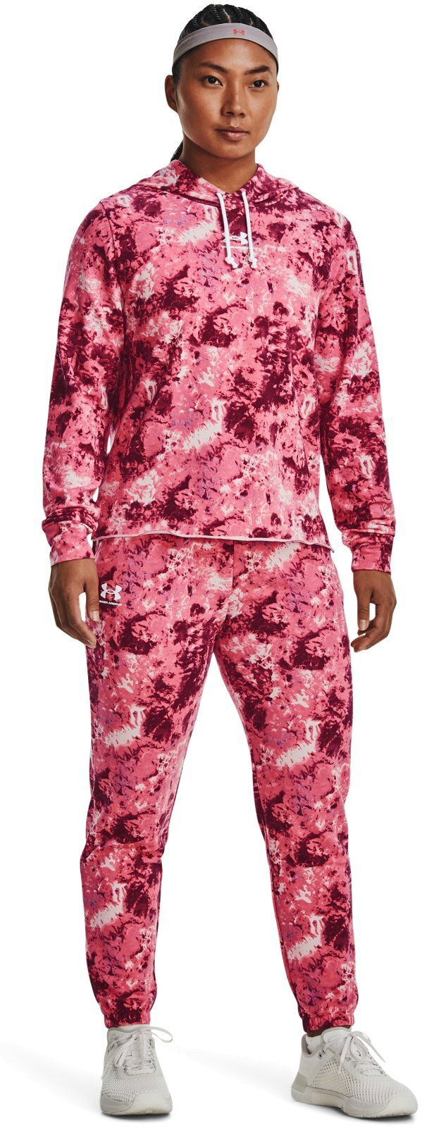 Брюки Under Armour Rival Terry Print Jogger-PNK