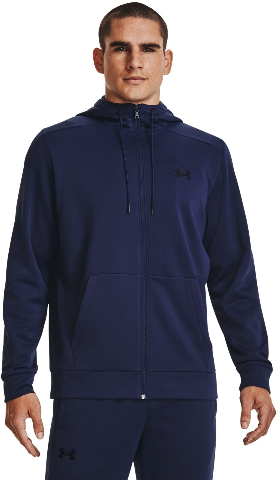 Толстовка Under Armour Ua Armour Fleece Fz Hoodie-Nvy