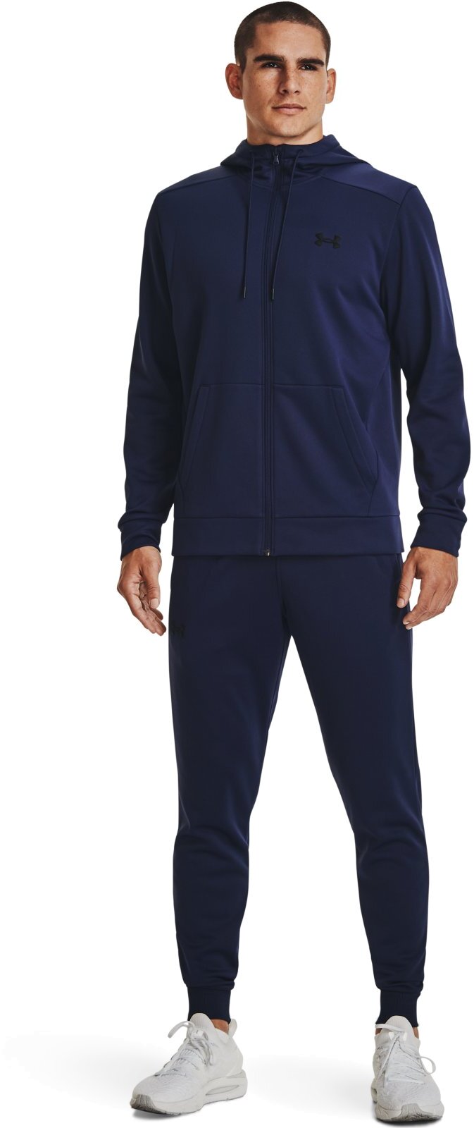 Толстовка Under Armour Ua Armour Fleece Fz Hoodie-Nvy