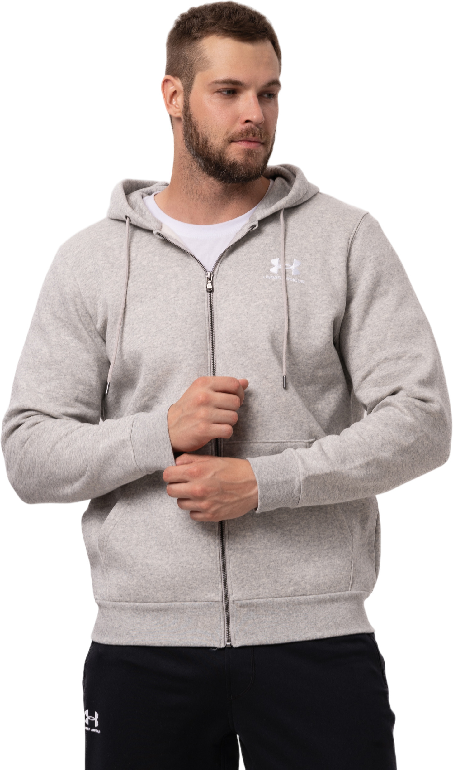 Толстовка Under Armour Essential Fleece Fz Hood