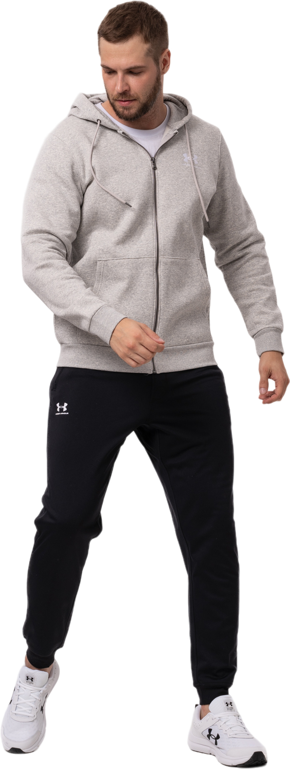 Толстовка Under Armour Essential Fleece Fz Hood