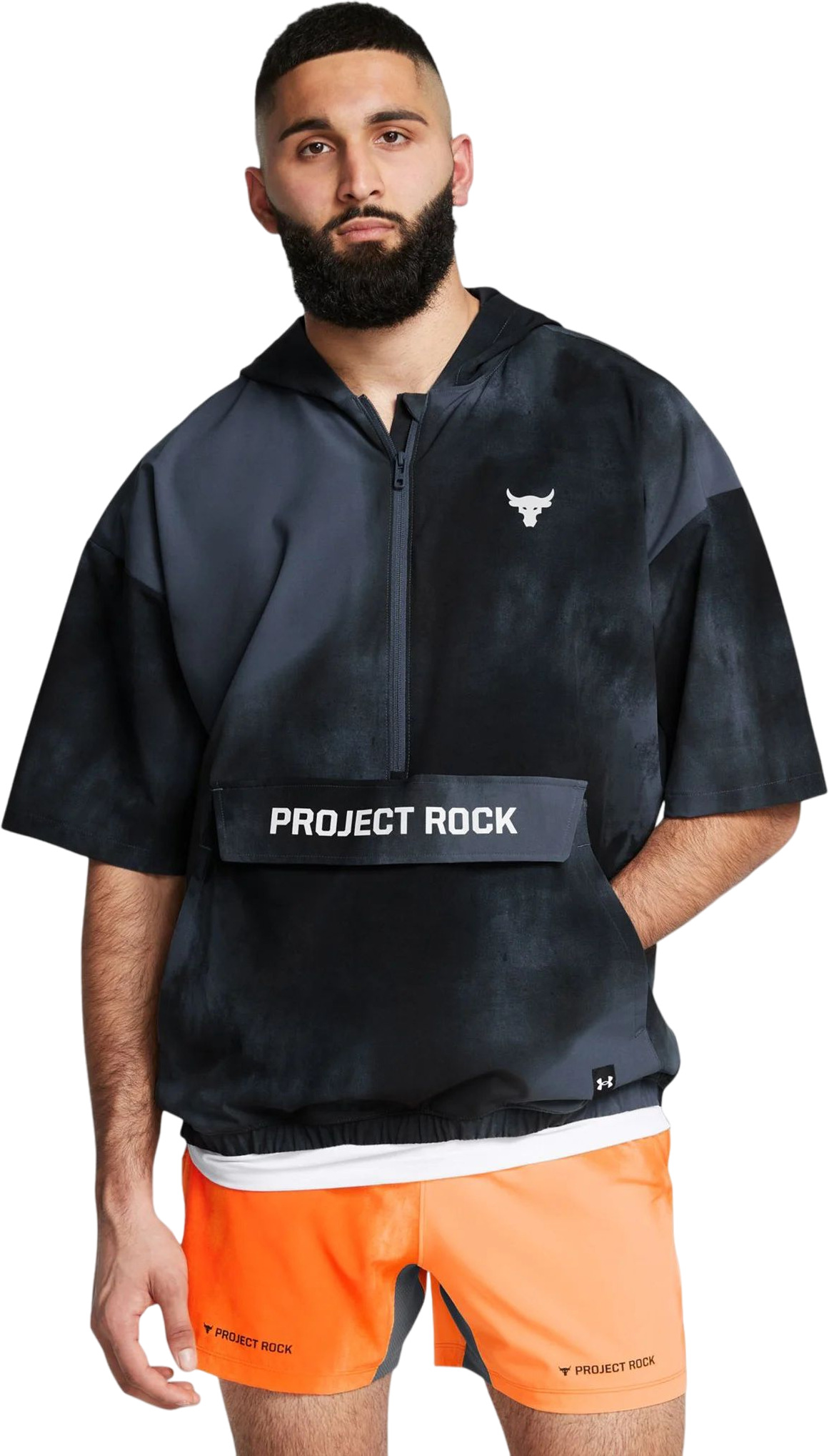 Толстовка с коротким рукавом Under Armour Pjt Rck Warm Up Jkt Hooded
