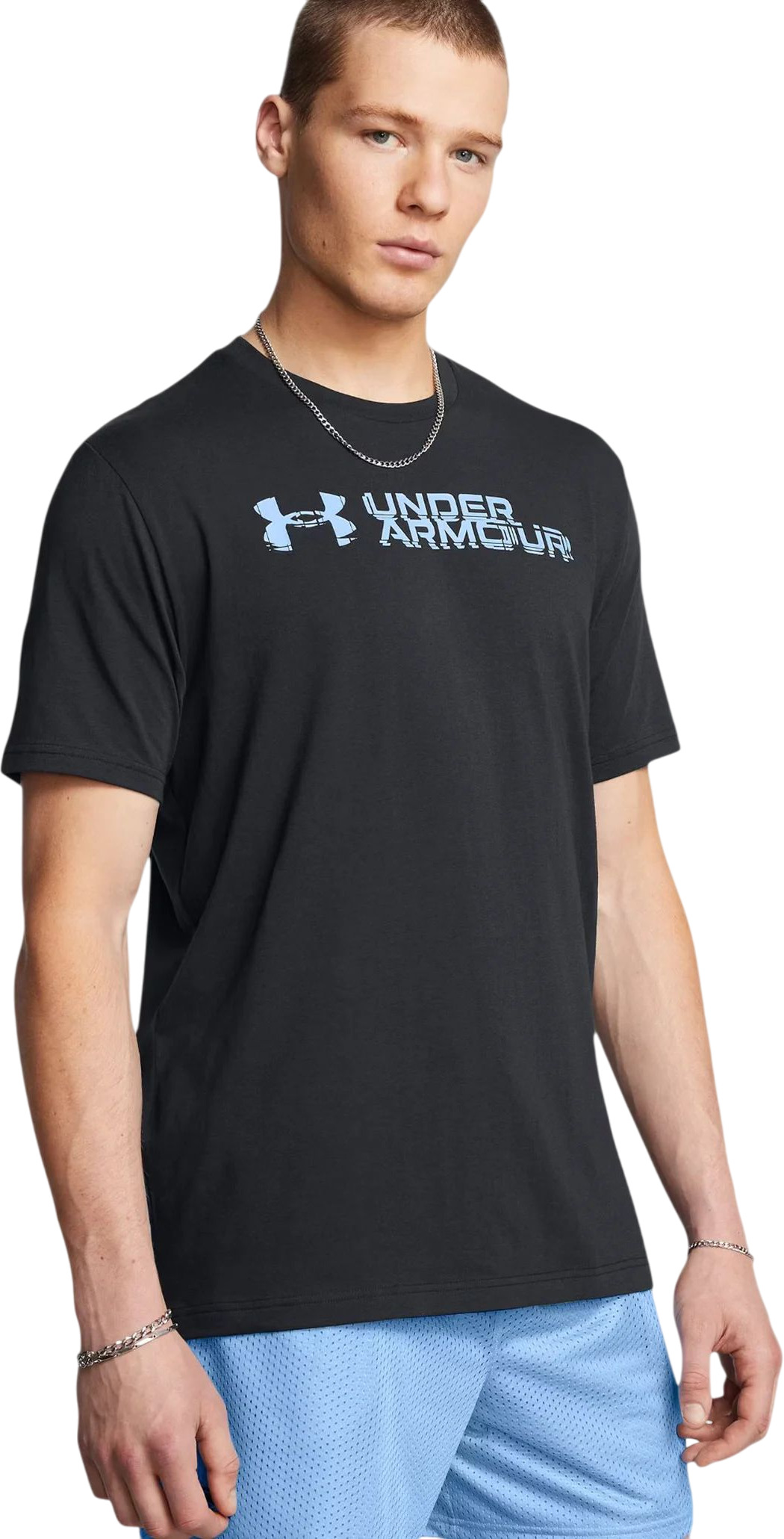 Футболка Under Armour UA M Sliced Wordmark 60/40S Ss
