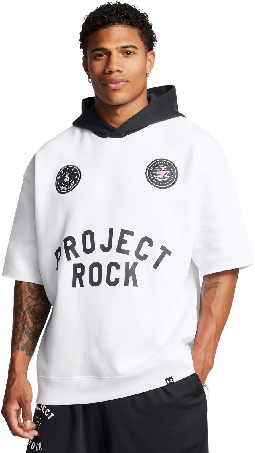 Толстовка с коротким рукавом Under Armour Pjt Rck Icon Flc Ss Hdy Boh