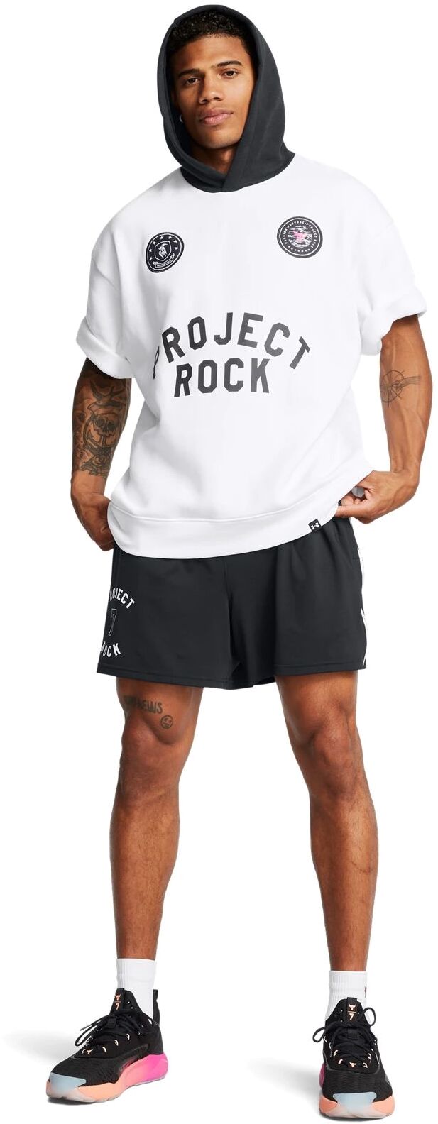 Толстовка с коротким рукавом Under Armour Pjt Rck Icon Flc Ss Hdy Boh