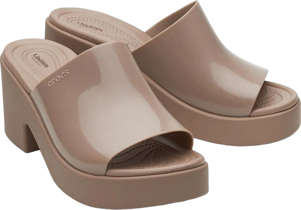 Сандалии Crocs Brooklyn Slide High Shine Heel