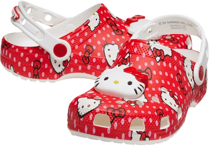 Сабо Crocs Hello Kitty Red Classic Clog