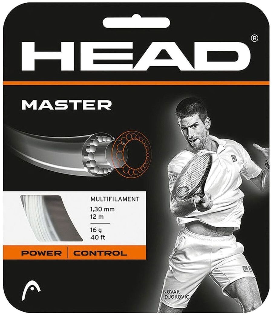 Струны для ракетки Tennis Multifilament Head Master Control 16g 1.28mm Strings - Natural 12m 40ft