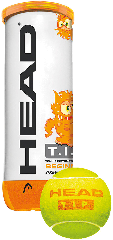 Мяч 3 шт HEAD TIP ORANGE