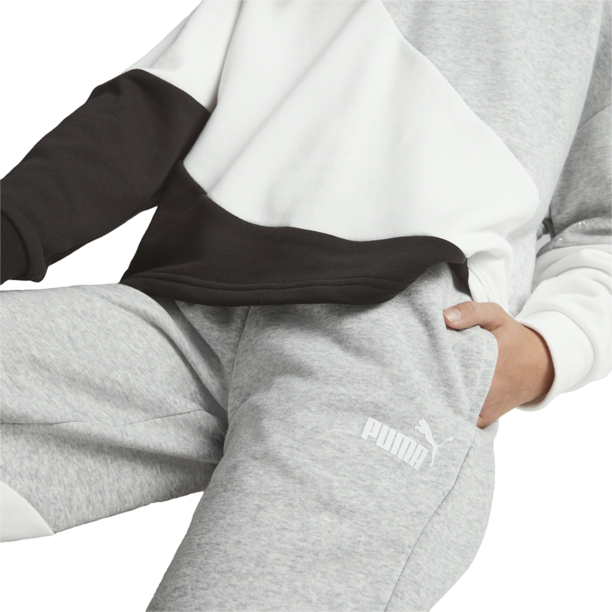 Брюки PUMA POWER Colorblock CAT High Waist Pants G