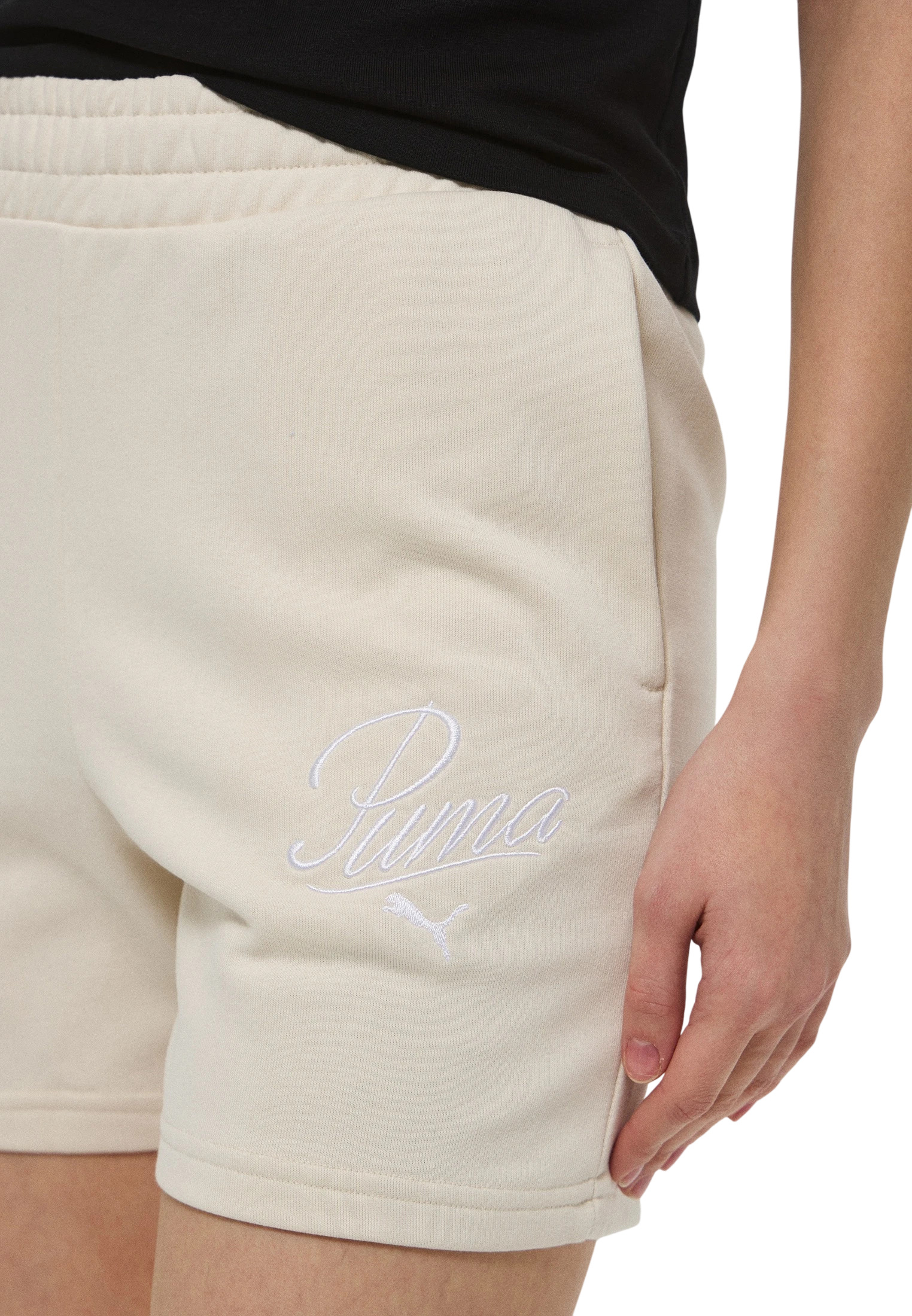 Шорты Puma ESS SCRIPT High-Waist Shorts 5"