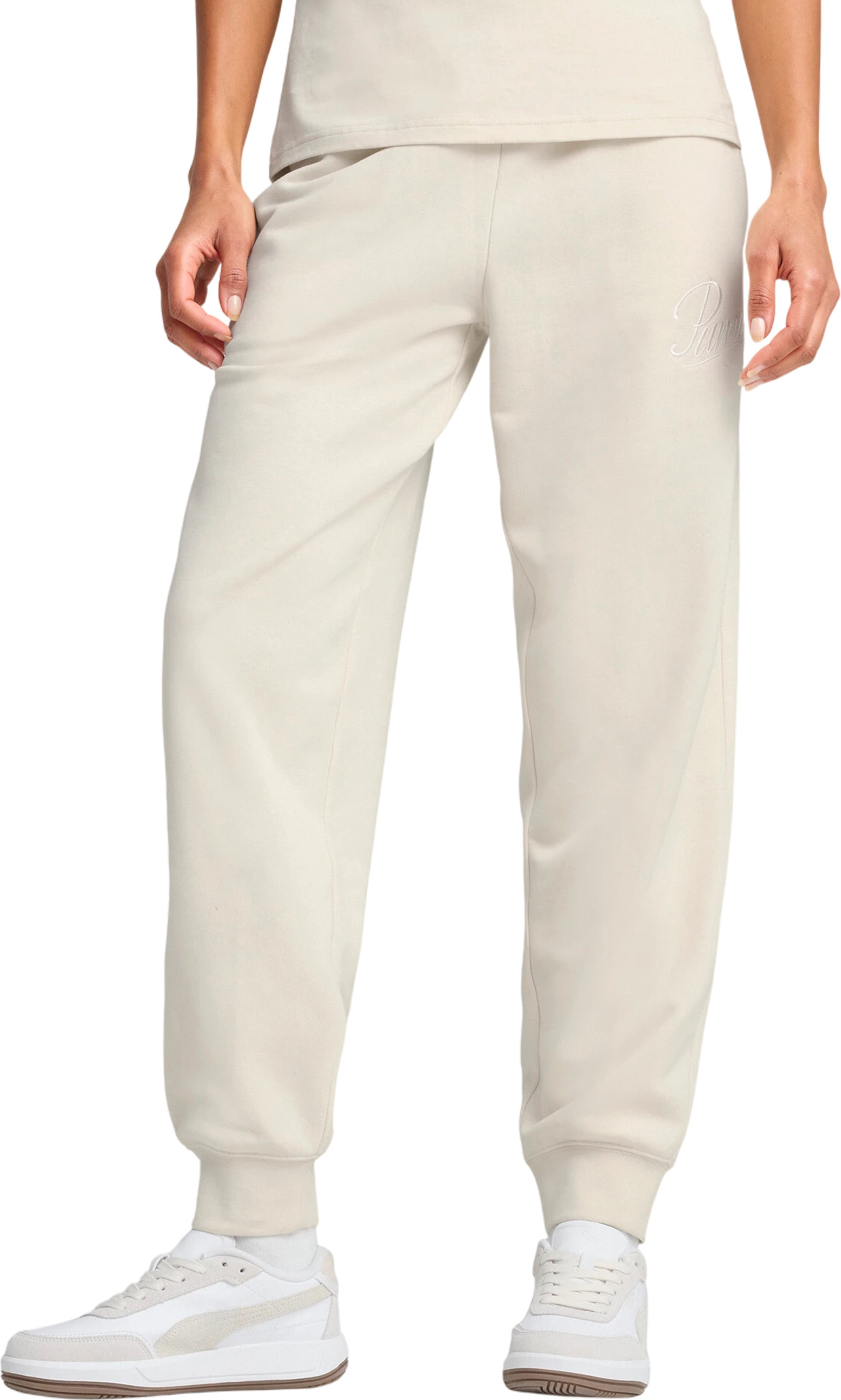 Брюки Puma ESS SCRIPT Comfort Sweatpants TR cl