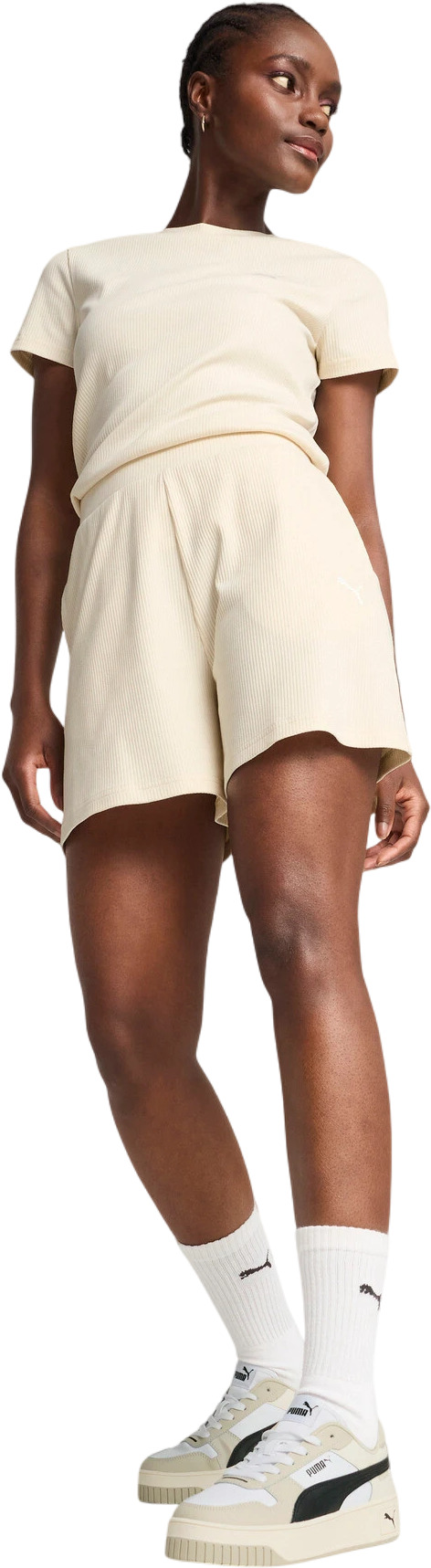 Шорты Puma ESS ELEVATED High-Rise Rib Shorts 5"