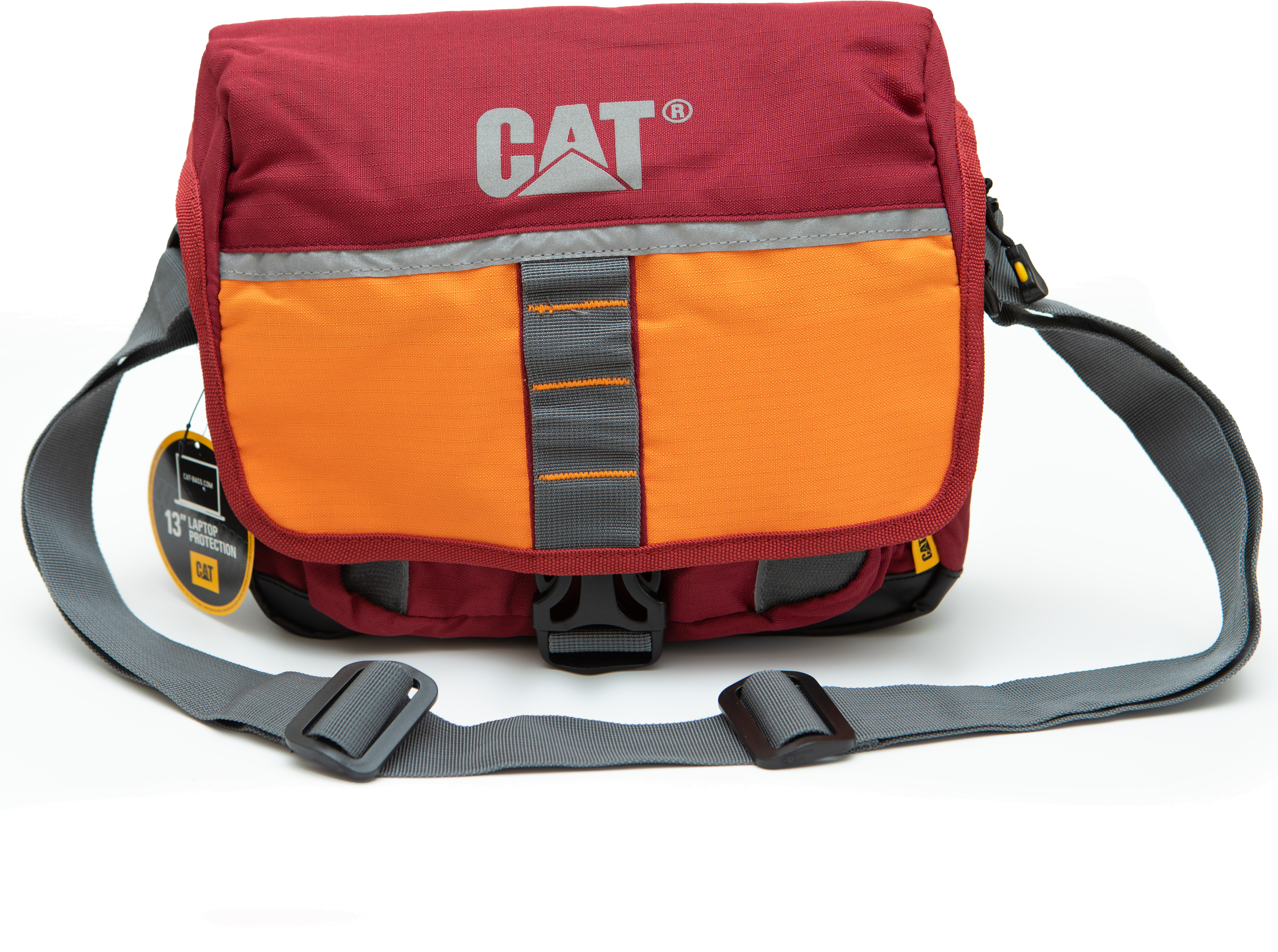 Сумка Caterpillar MAROON/ORANGE SMALL MESSENGER IRON URBAN ACTIVE