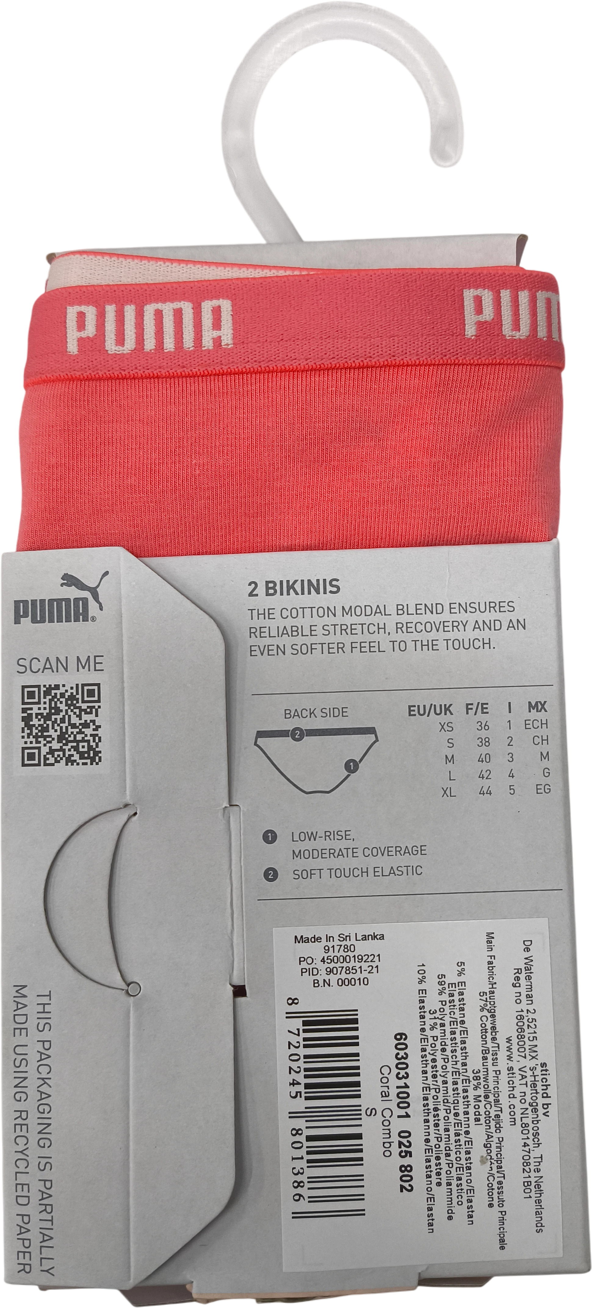 Трусы (2 шт) PUMA WOMEN BIKINI 2P PACK