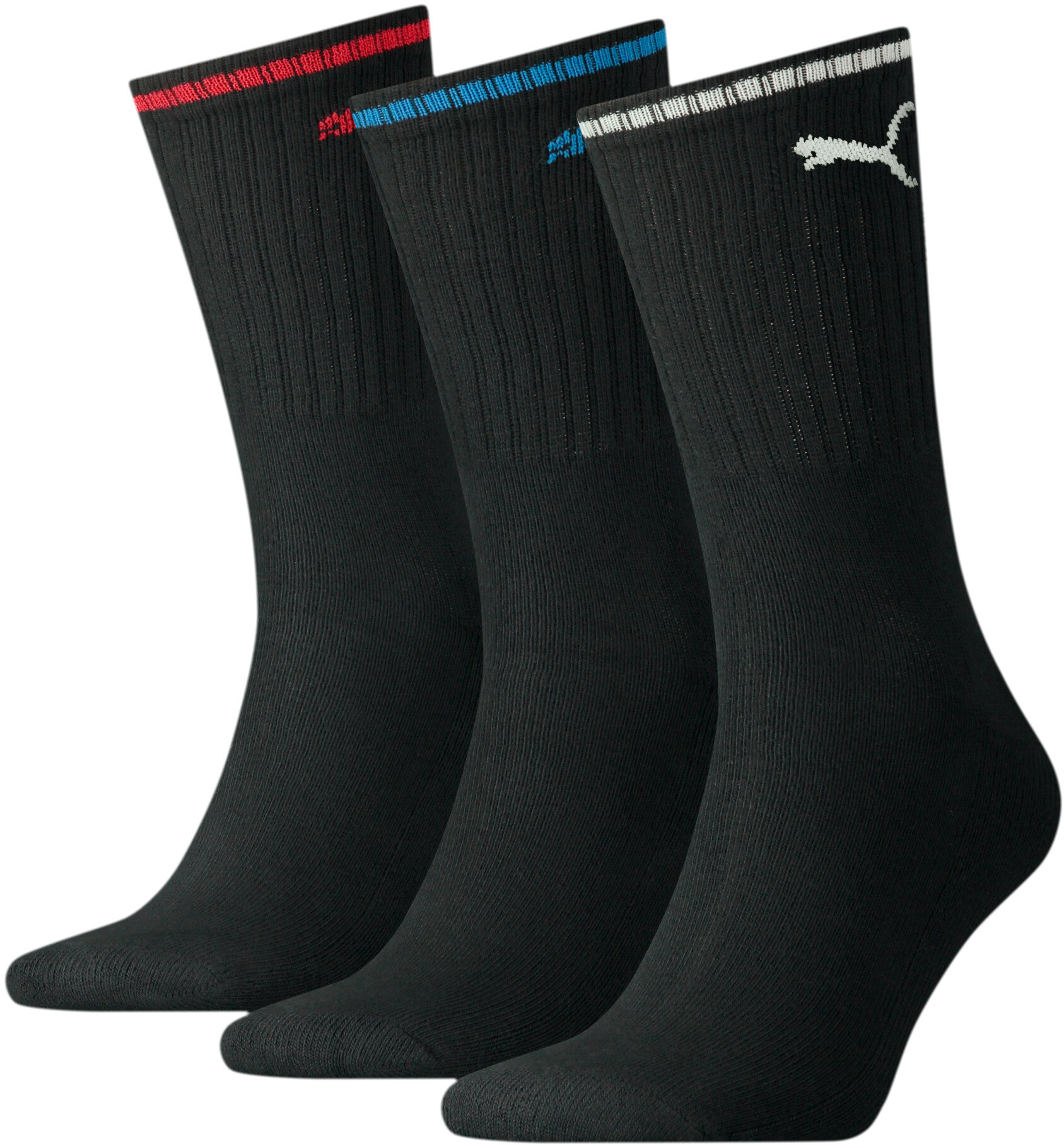 Комплект носков 3 пары Puma Sport Crew Stripe 3P