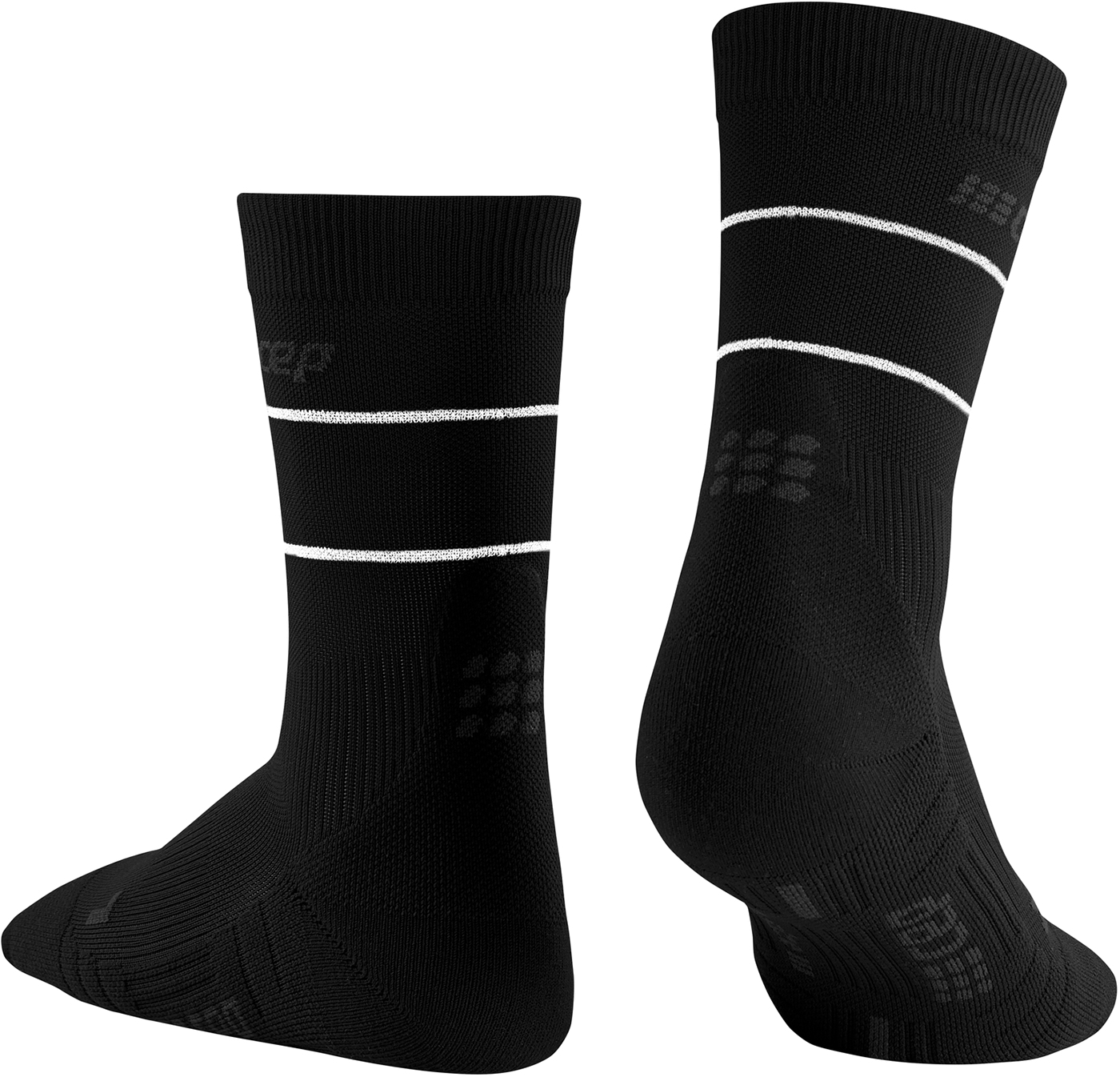 Функциональные укороченные гольфы CEP REFLECTIVE для бега, со светоотражателями, женские CEP Gaiters REFLECTIVE