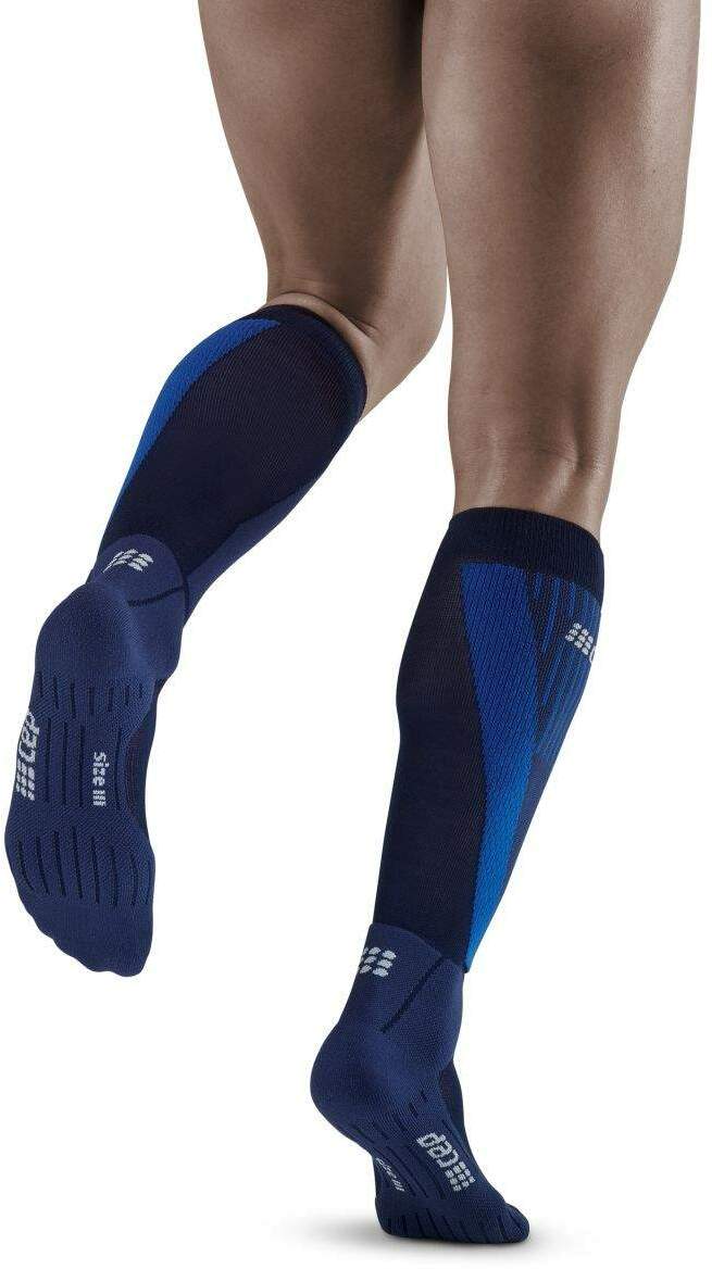 Мужские компрессионные гольфы с шерстью мериноса для бега CEP Compression Merino knee socks