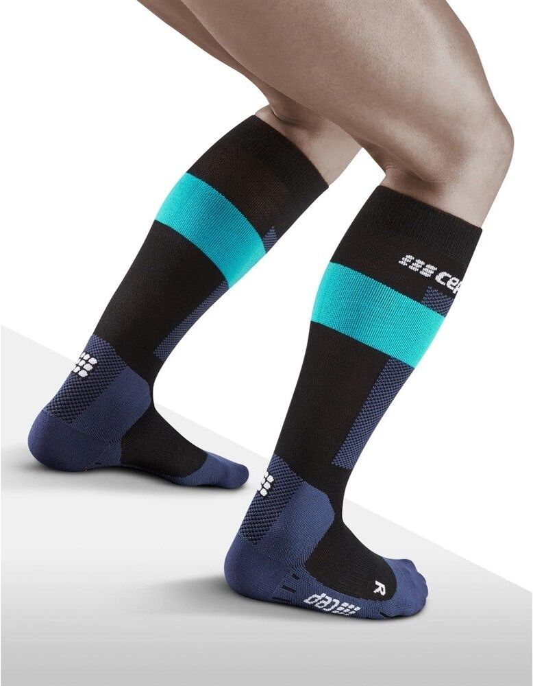 Женские компрессионные гольфы с шерстью мериноса для горных лыж CEP Compression Merino knee socks