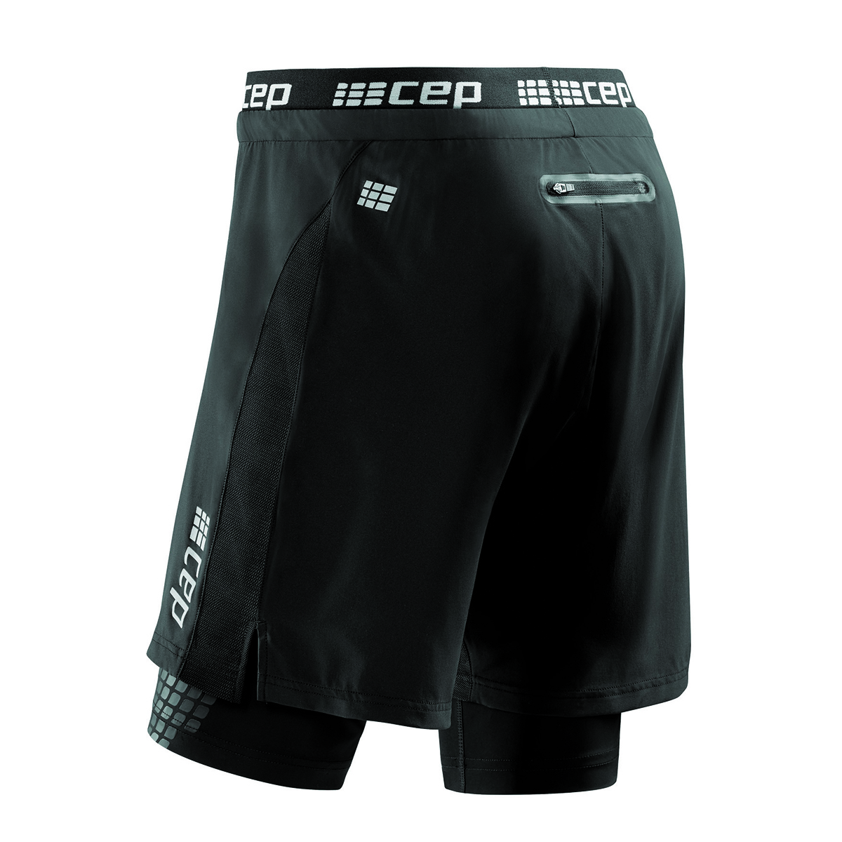 Мужские компрессионные шорты 2 в 1 для бега CEP Run Compression Shorts 2 in 1
