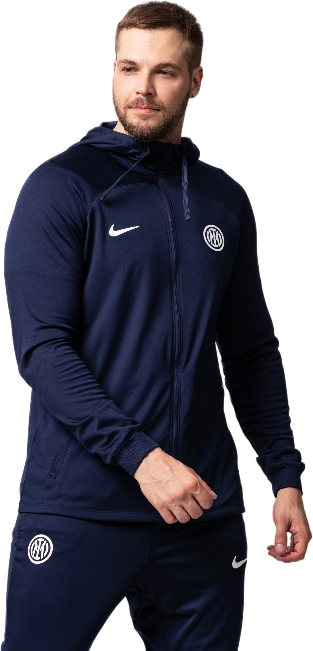Спортивный костюм Nike M Inter Milan Strike Dri-Fit Hooded Football Tracksuit