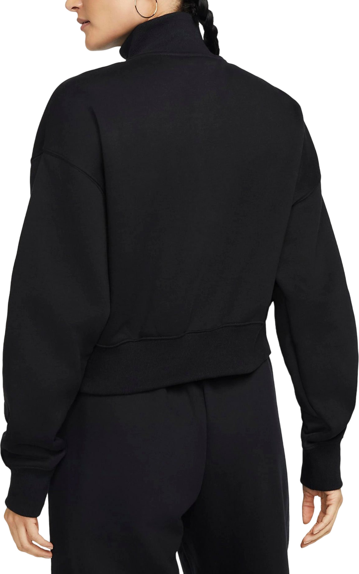 Толстовка Nike W Nsw Phnx Flc Qz Crop