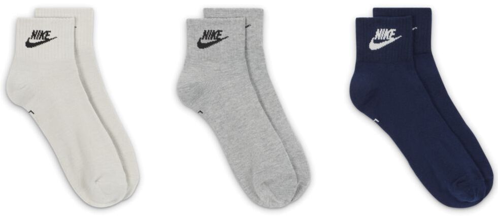 Носки 3 пары Nike Everyday Essential Ankle Socks 3P