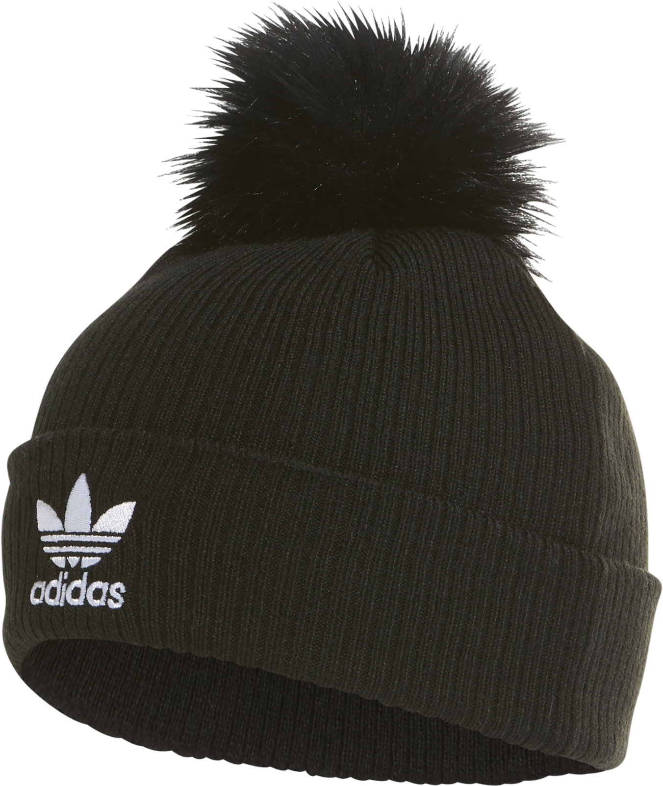 Шапка Adidas W FUR POM BEANI     BLACK