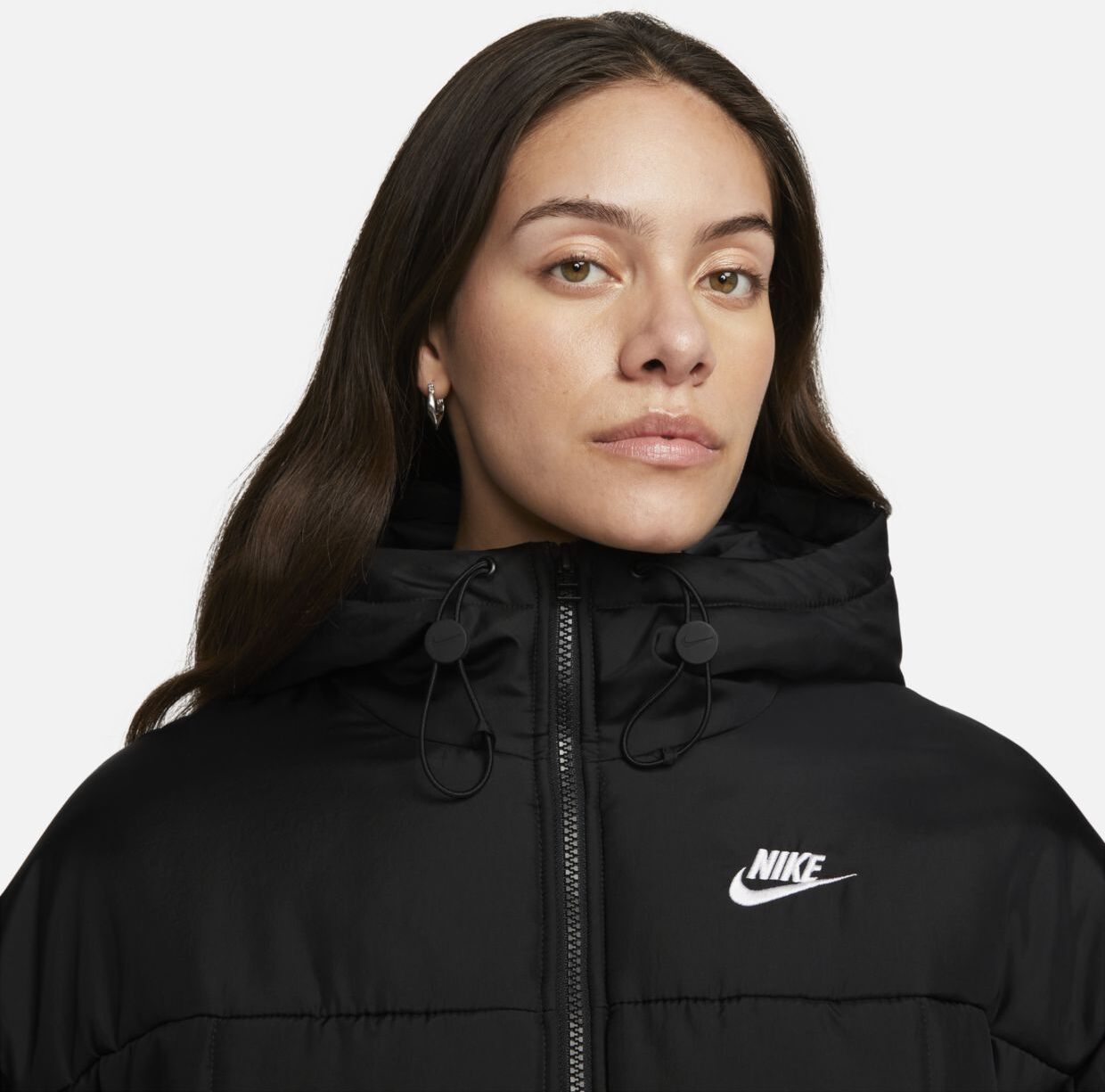 Куртка Nike W Classic Puffer Therma-FIT Loose Hooded Jacket