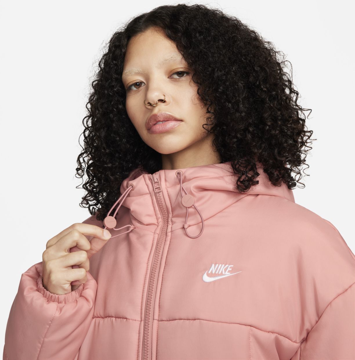 Парка Nike W Sportswear Classic Puffer Therma-FIT Loose Hooded Parka
