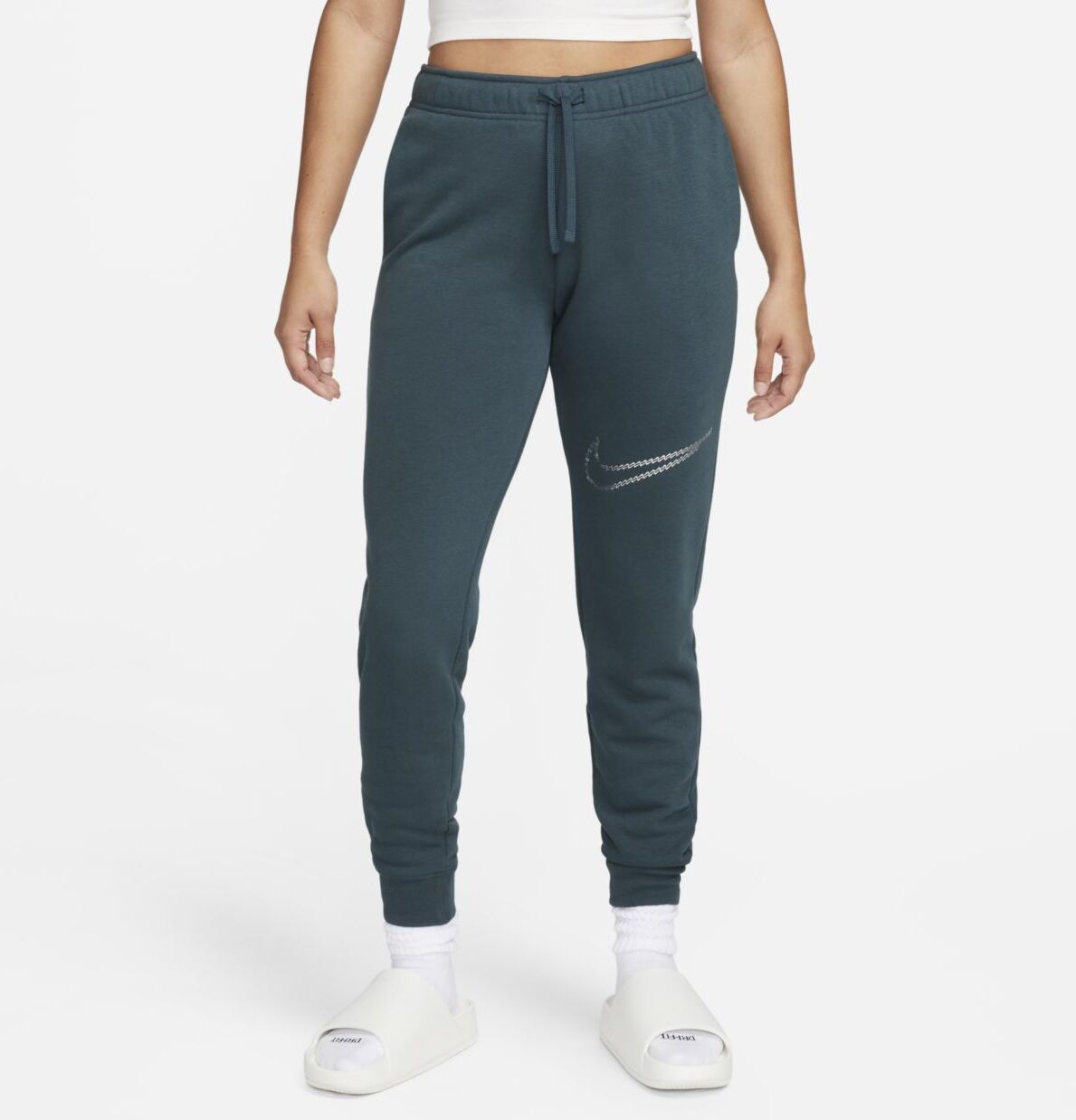 Брюки Nike W Sportswear Club Fleece Mid-rise pants