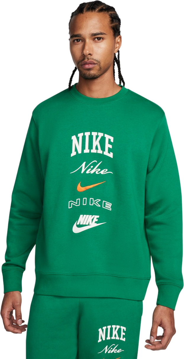 Лонгслив Nike M Nk Club Bb Crew Stack Gx