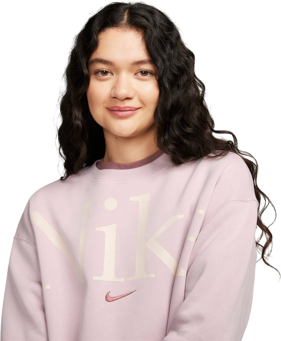 Толстовка Nike W Nsw Phnx Flc Os Logo Crew