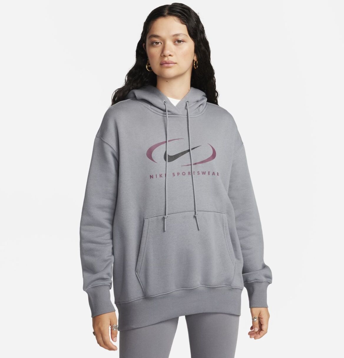Худи Nike W Oversized Fleece Pullover Hoodie