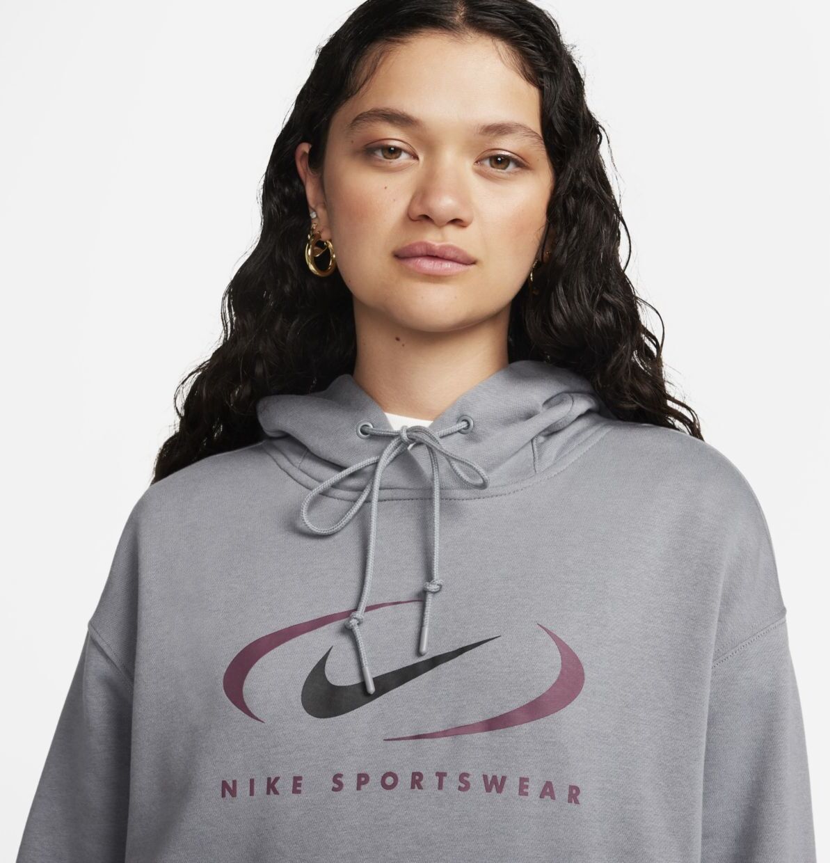 Худи Nike W Oversized Fleece Pullover Hoodie